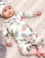 Von kilizo Newborn Baby Girl Clothes Romper Onesie Cotton Newborn Outfit for Girls Cute Infant Girl Jumpsuits Clothes - Image 2